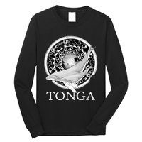 Dive Tonga Humpback Whales Polynesian Design Tonga Roots Long Sleeve Shirt