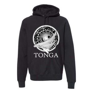 Dive Tonga Humpback Whales Polynesian Design Tonga Roots Premium Hoodie