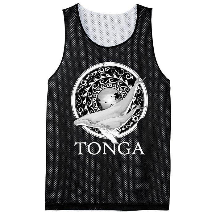 Dive Tonga Humpback Whales Polynesian Design Tonga Roots Mesh Reversible Basketball Jersey Tank