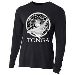 Dive Tonga Humpback Whales Polynesian Design Tonga Roots Cooling Performance Long Sleeve Crew