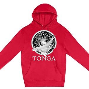 Dive Tonga Humpback Whales Polynesian Design Tonga Roots Premium Pullover Hoodie