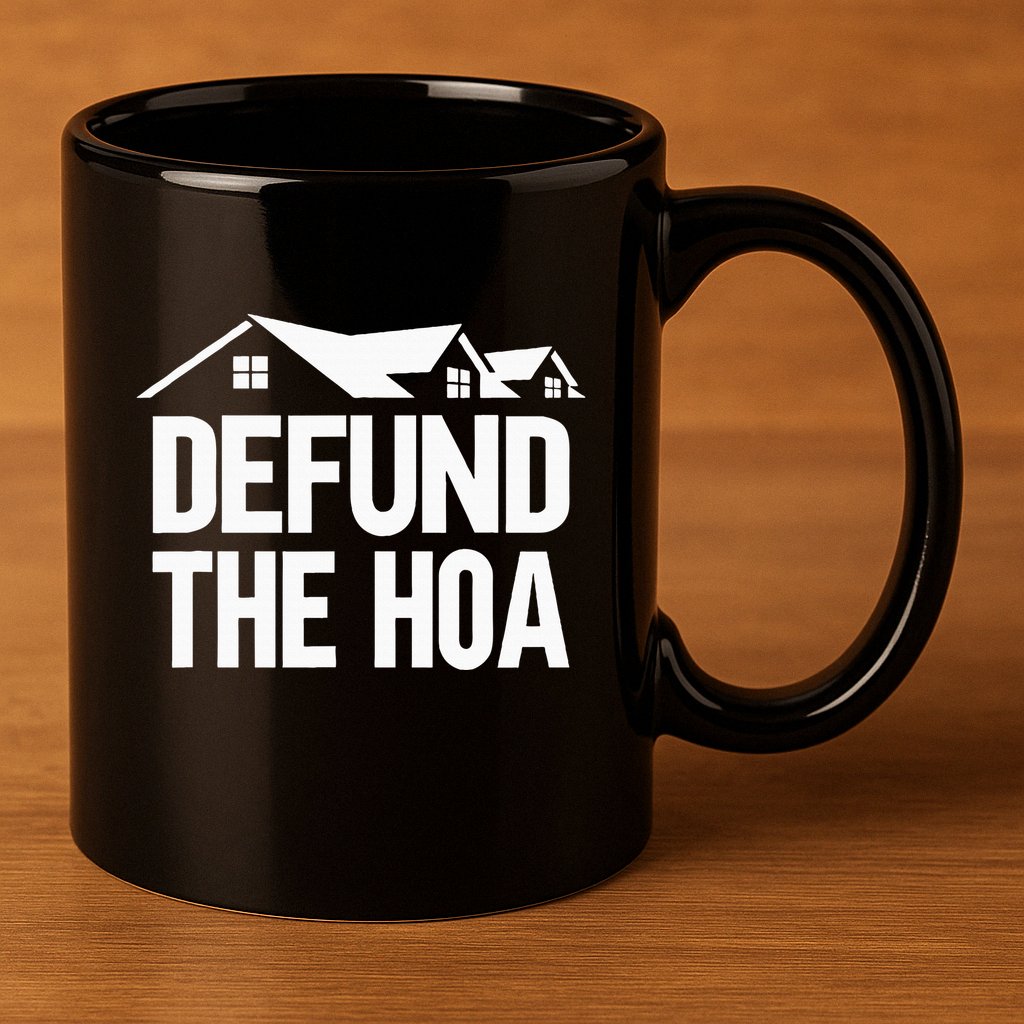 Defund The Hoa 11oz C Handle Ceramic Mug
