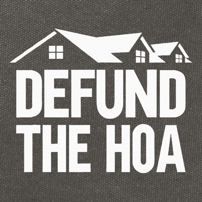 Defund The Hoa Cotton Canvas Backpack