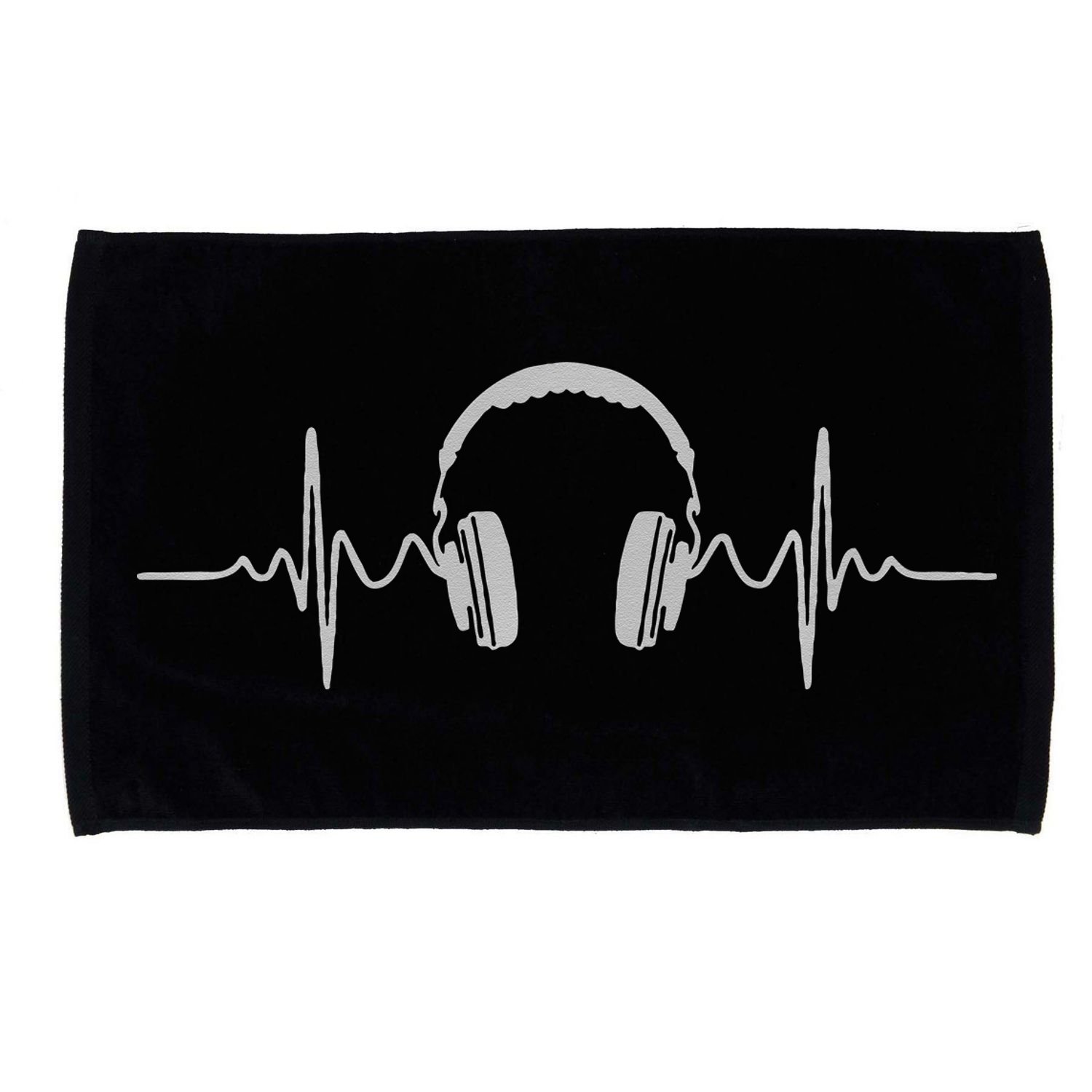 Detroit Techno House Music Festival Heartbeat EDM DJ Microfiber Hand Towel
