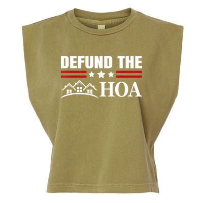 DEFUND THE HOA Homeowners Association Garment-Dyed Women's Muscle Tee