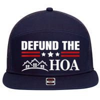 DEFUND THE HOA Homeowners Association 7 Panel Mesh Trucker Snapback Hat