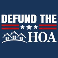 DEFUND THE HOA Homeowners Association Drawstring Bag