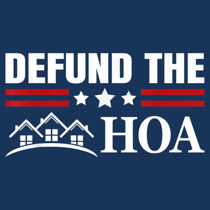 DEFUND THE HOA Homeowners Association Drawstring Bag