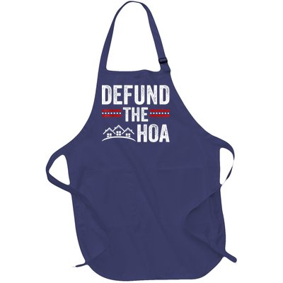 DEFUND THE HOA Homeowners Association Full-Length Apron With Pockets