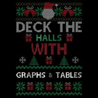 Deck The Halls With Graphs And Tables Christmas Xmas Pajamas 7-Panel Snapback Hat