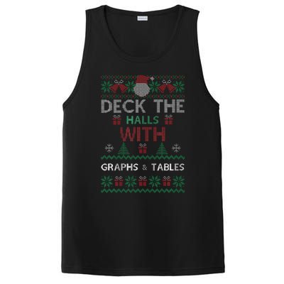 Deck The Halls With Graphs And Tables Christmas Xmas Pajamas PosiCharge Competitor Tank