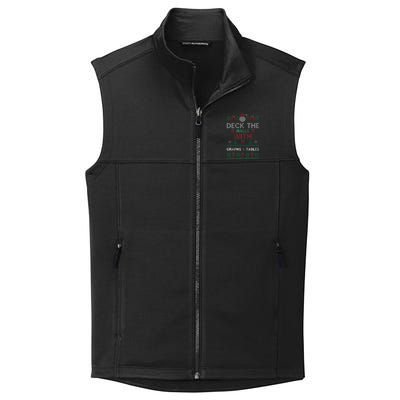 Deck The Halls With Graphs And Tables Christmas Xmas Pajamas Collective Smooth Fleece Vest