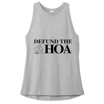 DEFUND THE HOA Homeowners Association Design Ladies PosiCharge Tri-Blend Wicking Tank