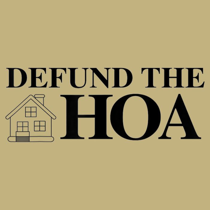 DEFUND THE HOA Homeowners Association Design Cooling Performance Crew T-Shirt