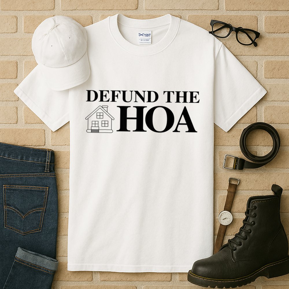 DEFUND THE HOA Homeowners Association Design Tall T-Shirt