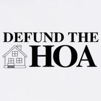 DEFUND THE HOA Homeowners Association Design Adult Drive Performance Visor