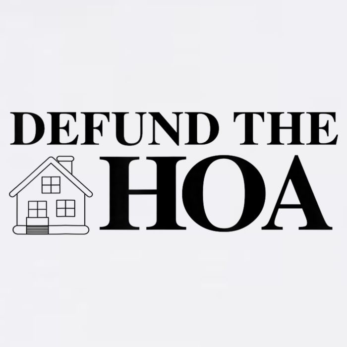 DEFUND THE HOA Homeowners Association Design Adult Drive Performance Visor