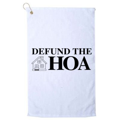 DEFUND THE HOA Homeowners Association Design Golf Towel