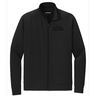 DEFUND THE HOA Homeowners Association Stretch Full-Zip Cadet Jacket