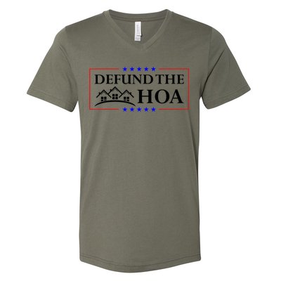 DEFUND THE HOA Homeowners Association V-Neck T-Shirt