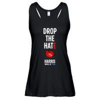 Drop The Hate No Maga Hat Vote Kamala Harris Tim Walz 24 Ladies Essential Flowy Tank