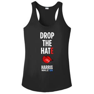 Drop The Hate No Maga Hat Vote Kamala Harris Tim Walz 24 Ladies PosiCharge Competitor Racerback Tank