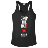 Drop The Hate No Maga Hat Vote Kamala Harris Tim Walz 24 Ladies PosiCharge Competitor Racerback Tank