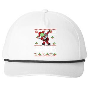 Deck The Halls Pickle Balls Ugly Christmas Pickleball Memes Meaningful Gift Snapback Five-Panel Rope Hat