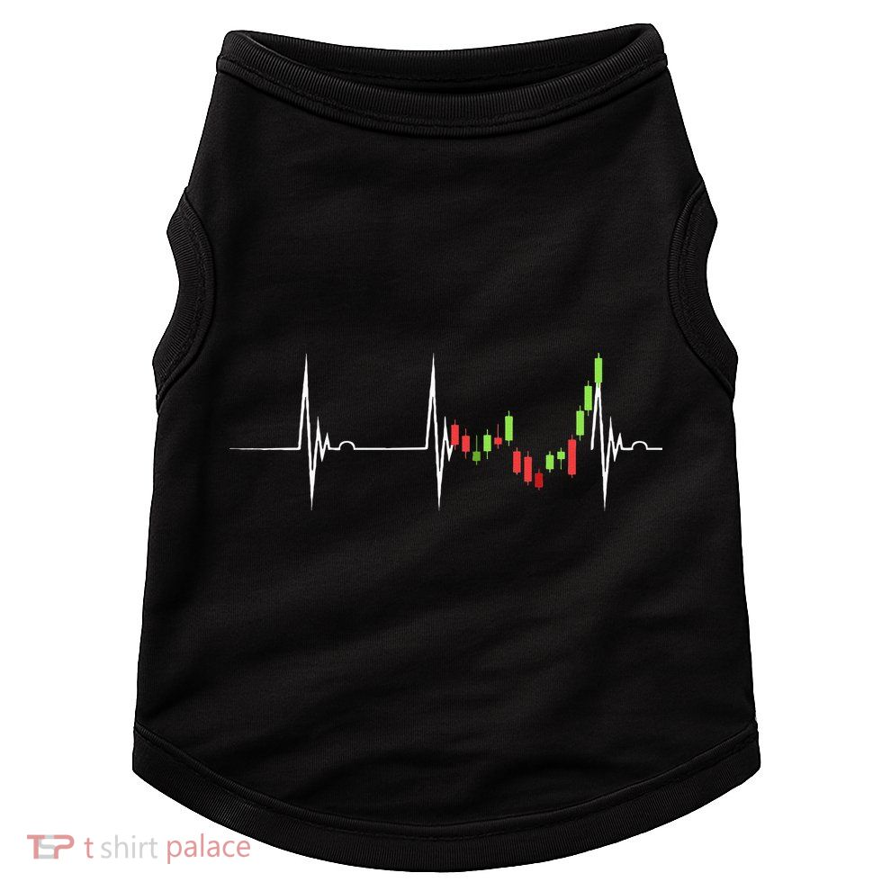 Day Trading Heartbeat EKG Pulse Stock Market Trader Doggie Tank