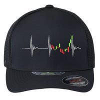 Day Trading Heartbeat EKG Pulse Stock Market Trader Flexfit Unipanel Trucker Cap