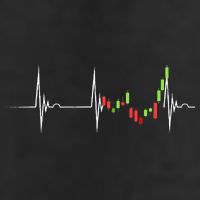 Day Trading Heartbeat EKG Pulse Stock Market Trader 15oz Campfire Ceramic Mug