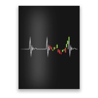 Day Trading Heartbeat EKG Pulse Stock Market Trader Poster
