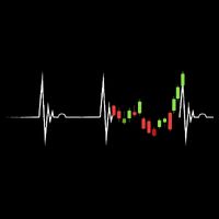 Day Trading Heartbeat EKG Pulse Stock Market Trader Full Zip Hoodie