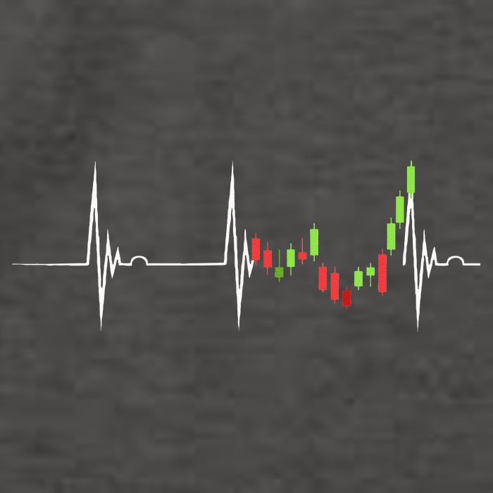 Day Trading Heartbeat EKG Pulse Stock Market Trader Vector Backpack