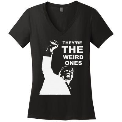 Donald Trump Hits Back TheyRe The Weird Ones Women's V-Neck T-Shirt