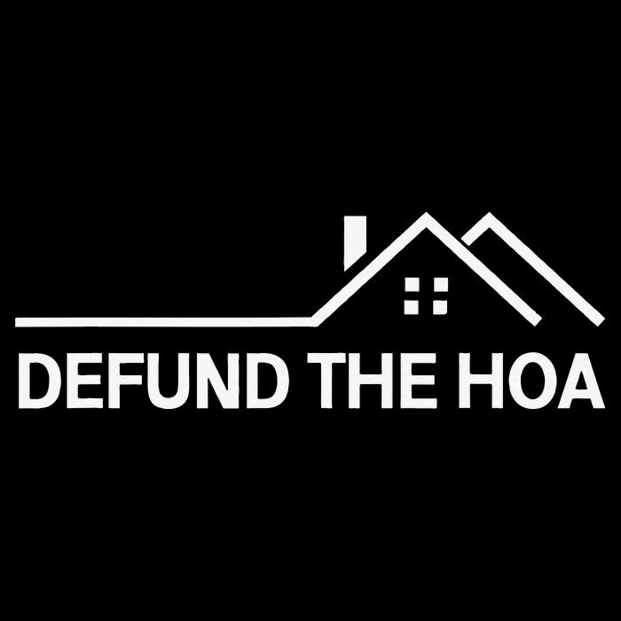 Defund The HOA Drawstring Bag