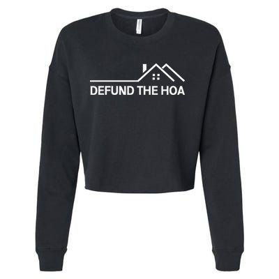 Defund The HOA Cropped Pullover Crew
