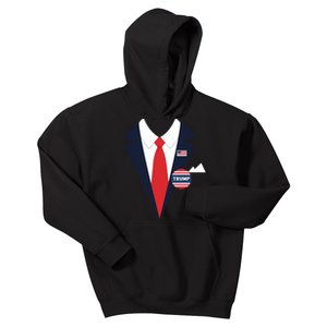 Donald Trump Halloween Costume Funny Suit Kids Hoodie