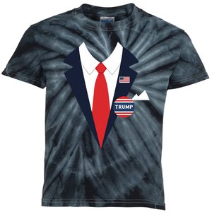 Donald Trump Halloween Costume Funny Suit Kids Tie-Dye T-Shirt