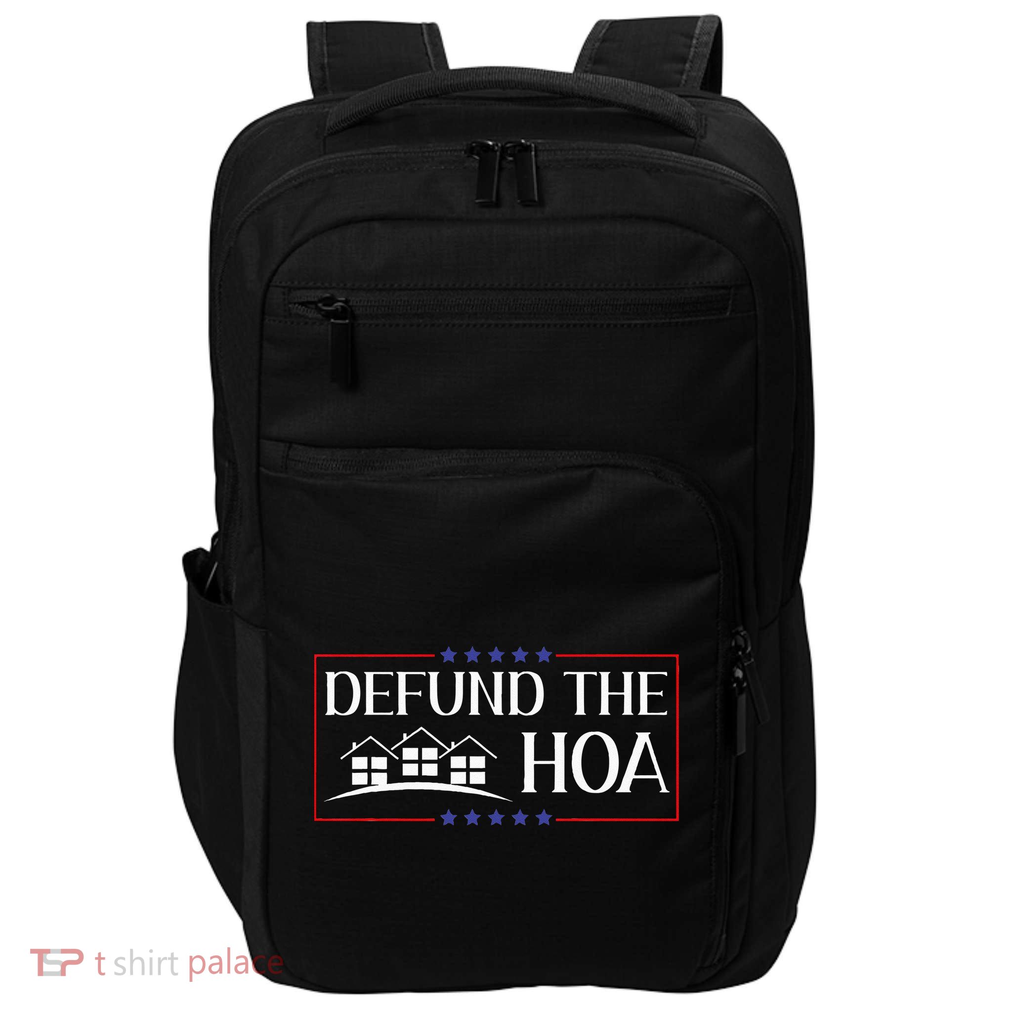 DEFUND THE HOA Homeowners Association Social Justice Impact Tech Backpack