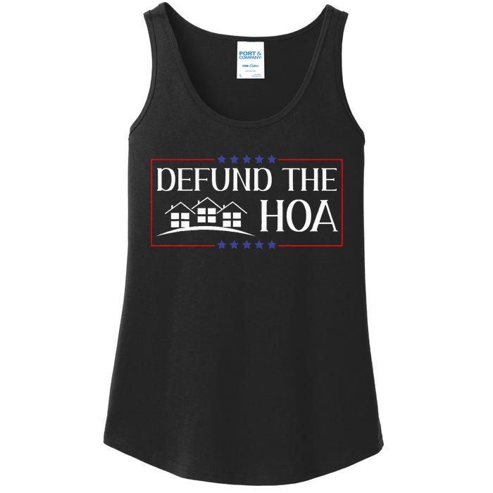 DEFUND THE HOA Homeowners Association Social Justice Ladies Essential Tank