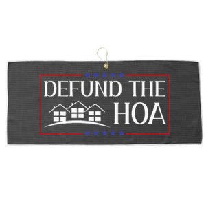 DEFUND THE HOA Homeowners Association Social Justice Large Microfiber Waffle Golf Towel