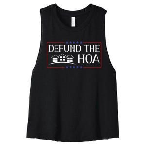 DEFUND THE HOA Homeowners Association Social Justice Women's Racerback Cropped Tank