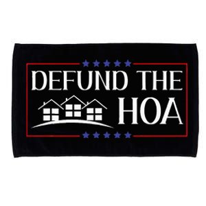 DEFUND THE HOA Homeowners Association Social Justice Microfiber Hand Towel