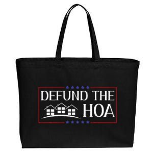 DEFUND THE HOA Homeowners Association Social Justice Cotton Canvas Jumbo Tote