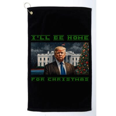 Donald Trump Ill Be Home For Christmas Inauguration Platinum Collection Golf Towel