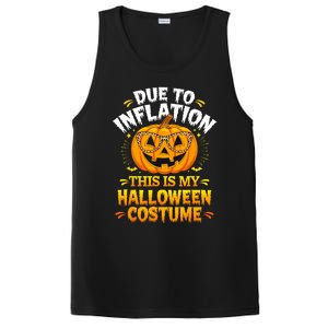 Due To Inflation This Is My Halloween Custome Pumpkin Funny PosiCharge Competitor Tank