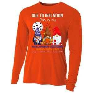 Due To Inflation This Is My Halloween Thanksgiving Christmas Cooling Performance Long Sleeve Crew