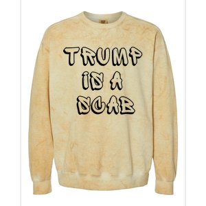 Donald Trump Is A Scab Vote Harris Colorblast Crewneck Sweatshirt