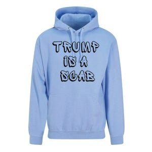 Donald Trump Is A Scab Vote Harris Unisex Surf Hoodie